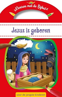 Jezus is geboren Kleurboek